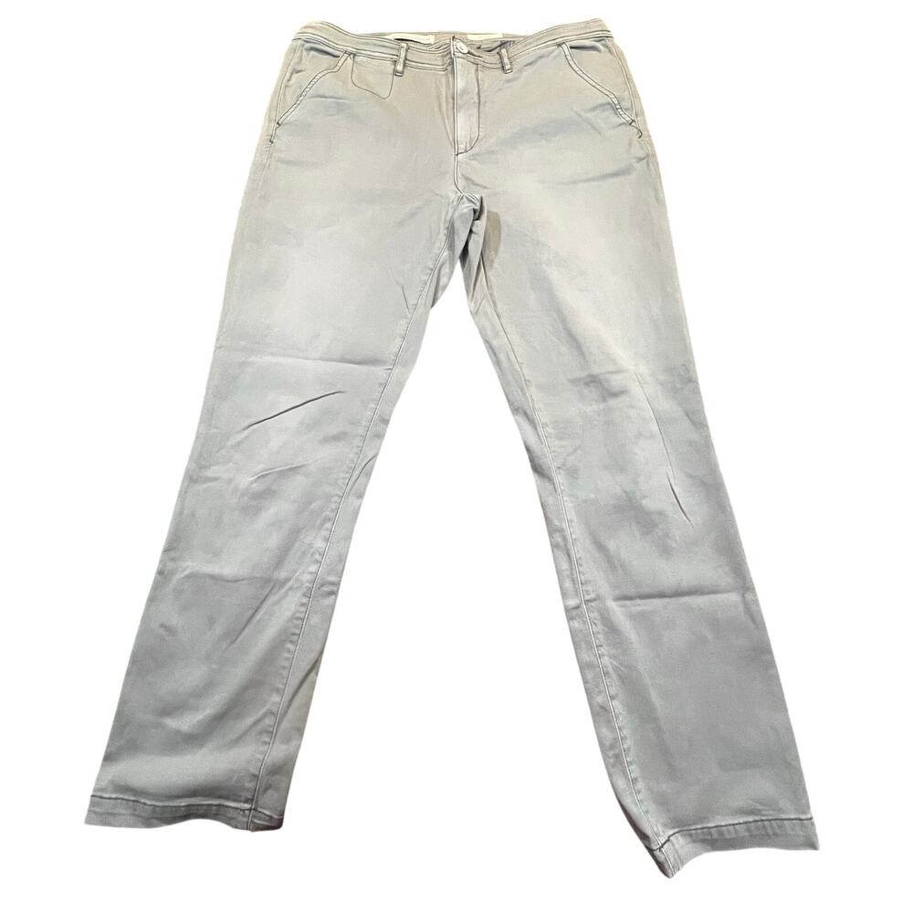 Pilcro Letterpress Gray Skinny Jeans Womens 31 Mid Rise Stretch Minimalist